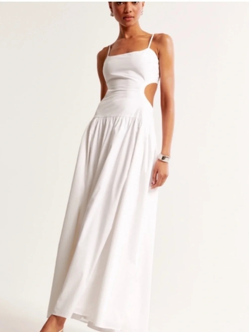 Abercrombie drop waist cutout maxi dress